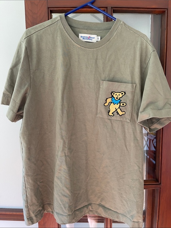 Huckberry Other - Huckberry Grateful Dead Men's Olive Green Pocket Tee with Dancing Bear